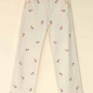 pantalon avec la broderie